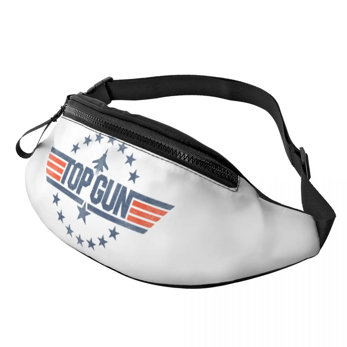 

Tom Cruise Maverick Film Top Gun Fanny Pack Women Men Custom Crossbody Waist Bag for Cycling Camping Phone Money Pouch