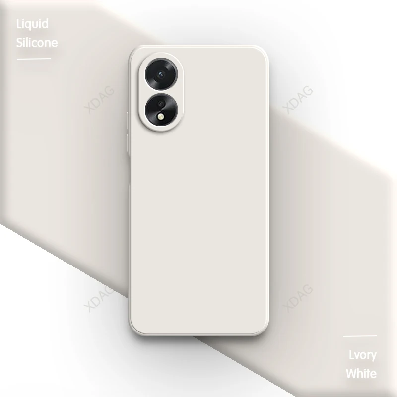 Premium Fluid Silicone Phone Case - Soft High-Quality Straight Edge Back Cover