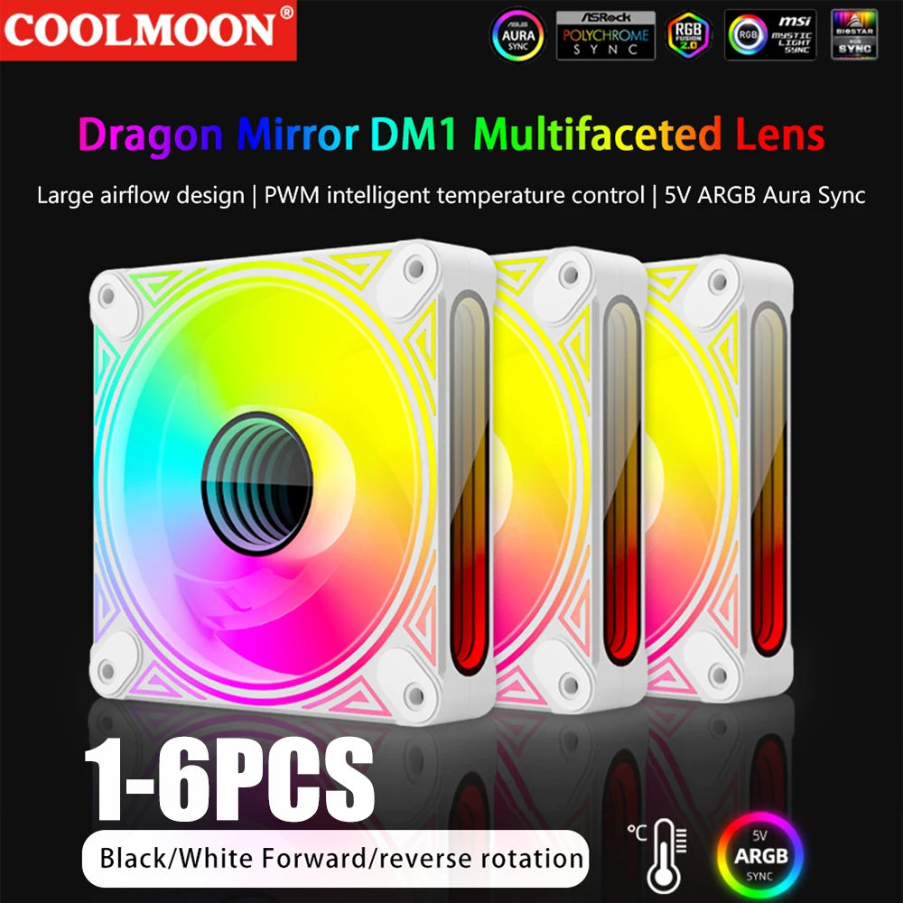 16pcs12V4PINPWMLuminousChassisCoolingFan120mmChassisFanAuto