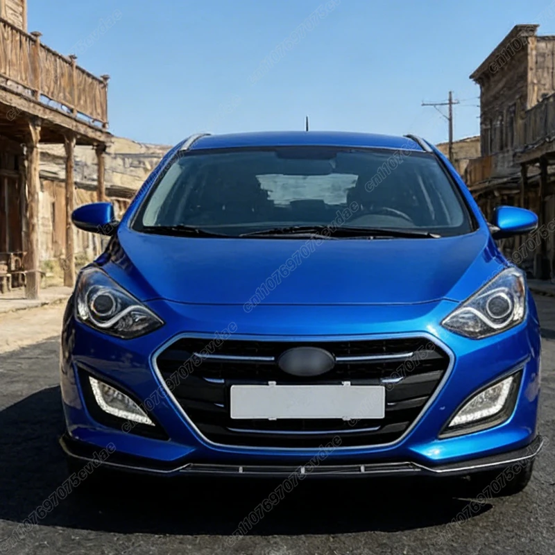 현대 I30 MK2 MK2.5 2012 2013 2014 2015 2016 2017 자동차 프론트 범퍼 립 스포츠 윈드 스포일러 스플리터 바디 개조 키트