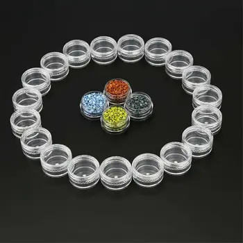 리퀴드 페이스트 아이섀도우 크림 립밤, 빈 화장품 메이크업 항아리, 투명 샘플 병, 플라스틱 용기, 50 개, 2g, 5g