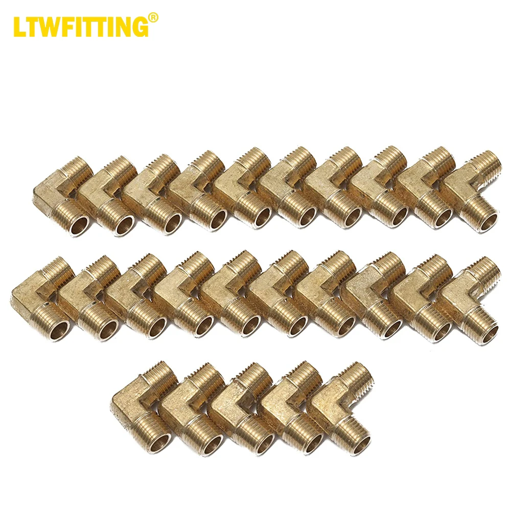 

Латунная Труба LTWFITTING, 90 градусов, угловой фитинг, 1,3-дюймовый NPT, для воды и топлива (комплект из 25)