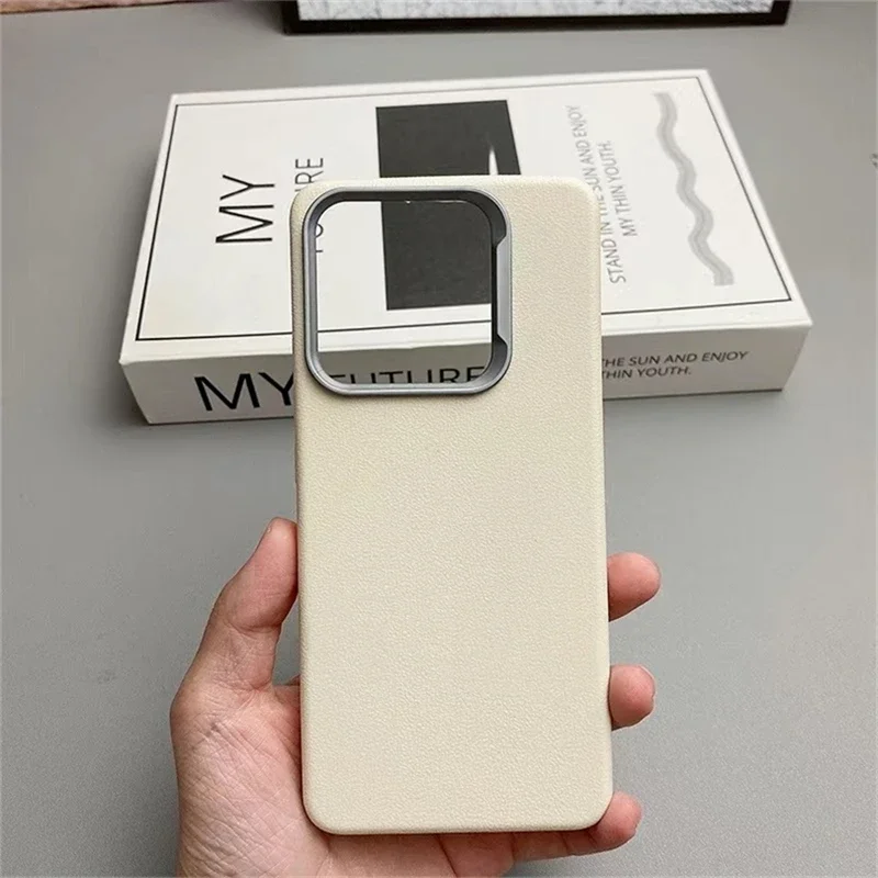 Luxury PU Silicone Shockproof Phone Back Cover - Soft Protective Shell with TPU Bumper