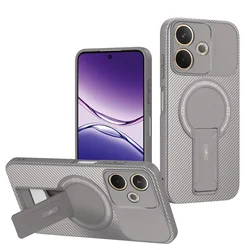 Custodia con supporto magnetico in fibra di carbonio rinforzata e protezione armor