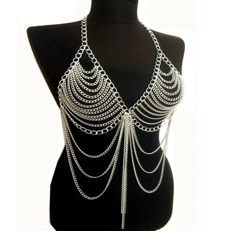 

European and American Popular Body Chains Long Metal Lady Sexy Ornament
