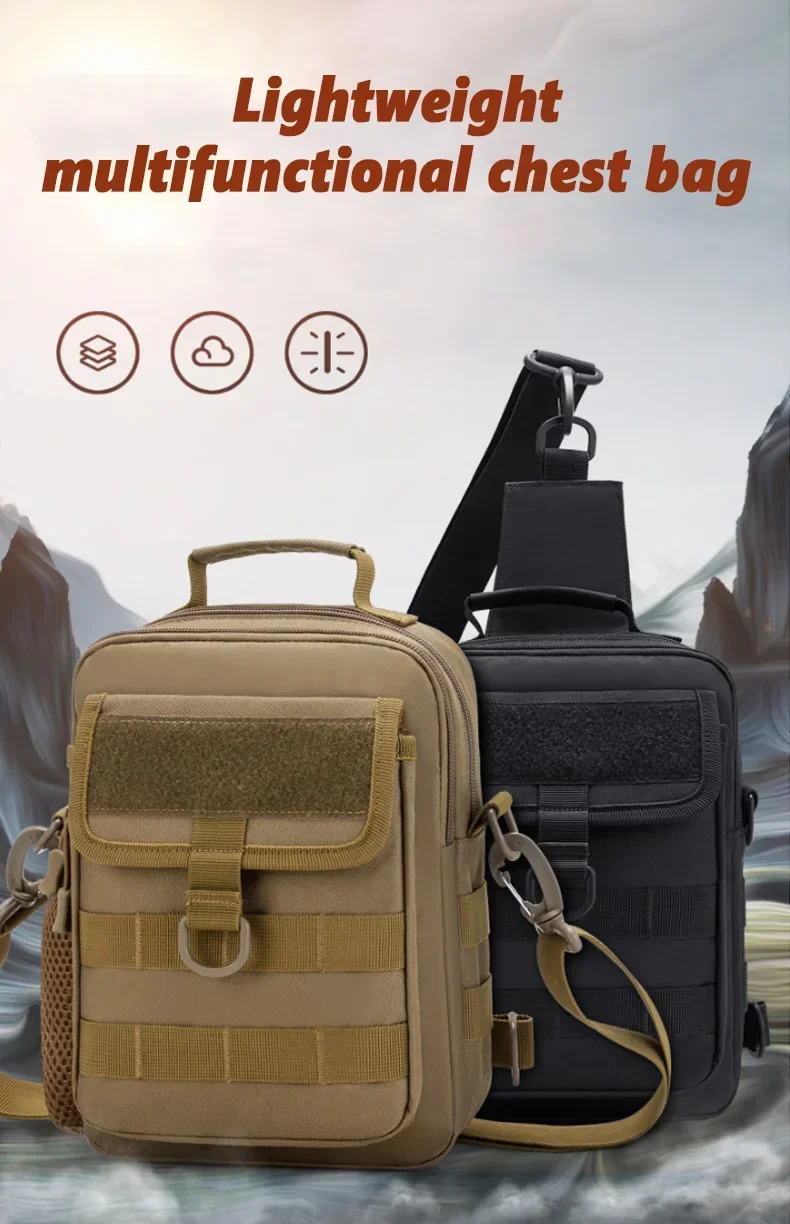 Taktische Taille Tasche Molle Outdoor Handtasche Wasserdichte Camping Reise Wandern Trekking Jagd Schulter Taschen Messenger Angeln Pack – Detail 1