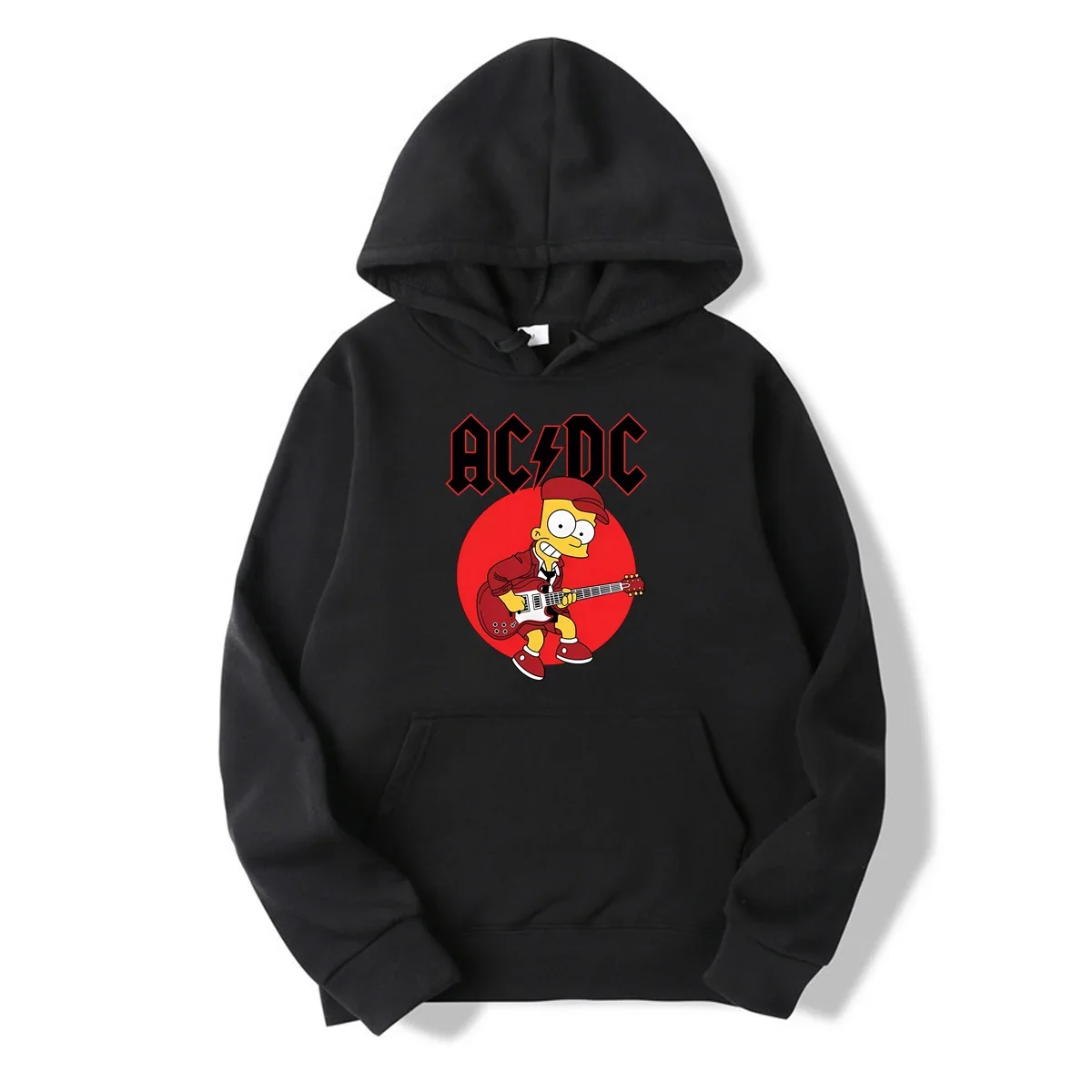 

Winter Oversized Men The Simpsons AC BART Heavy Metal Rock Band Music Heavy Metal DC Hoodies Thermal Sportswear Unisex M-5XL