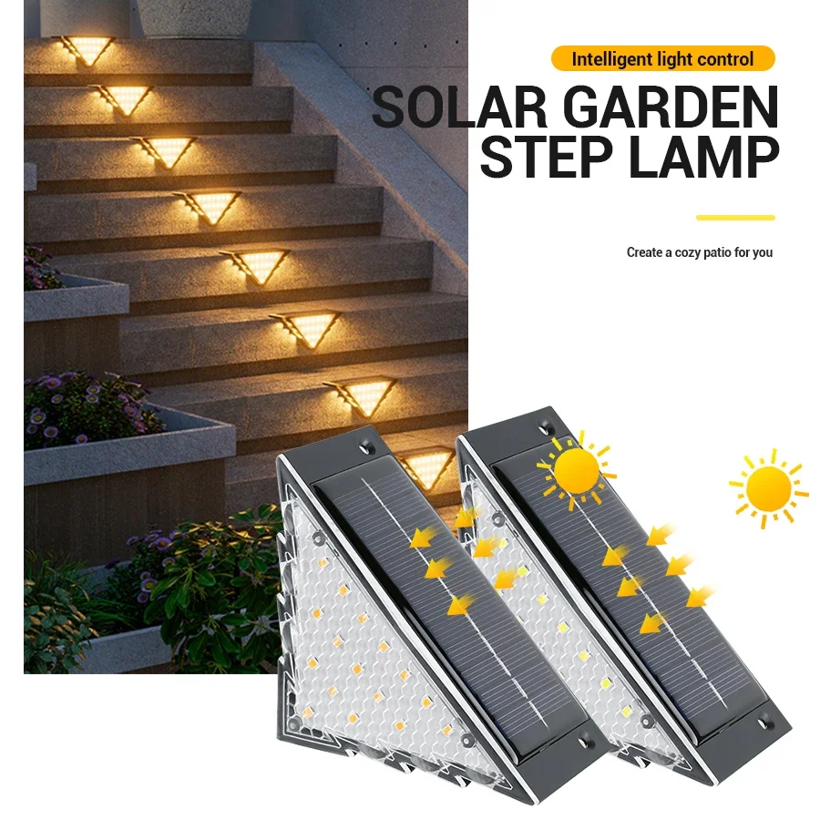 Luc Solar Para Cubierta, Luc LED Impermeabl Para Exterior, Para Patio, Caleras, Patio, Camino De Jardín, Vallas De Paso, Blanco Cálido/cambio De Color, 2 Uds. - AliExprs 39