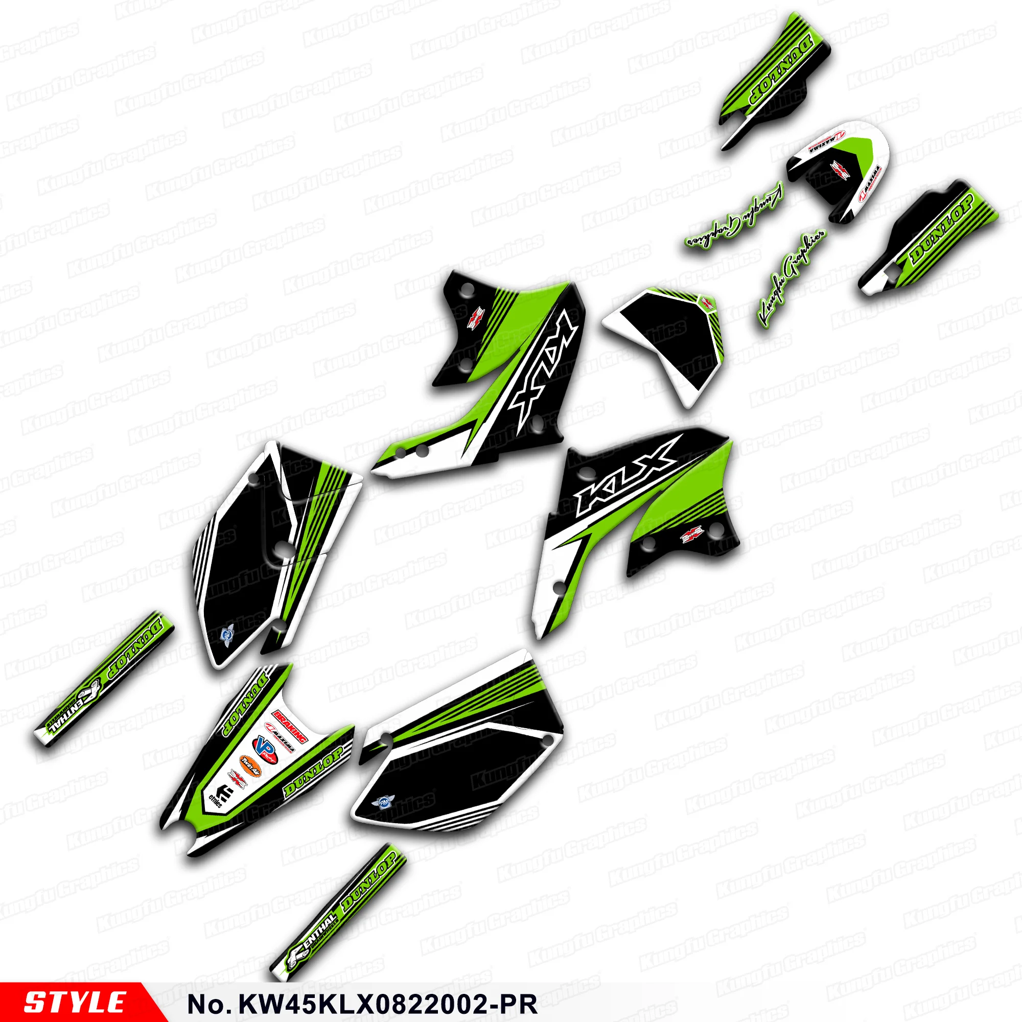 

Наклейки на мотоцикл, наклейка для Kawasaki KLX450R 2008-2024, KW45KLX0822002-PR