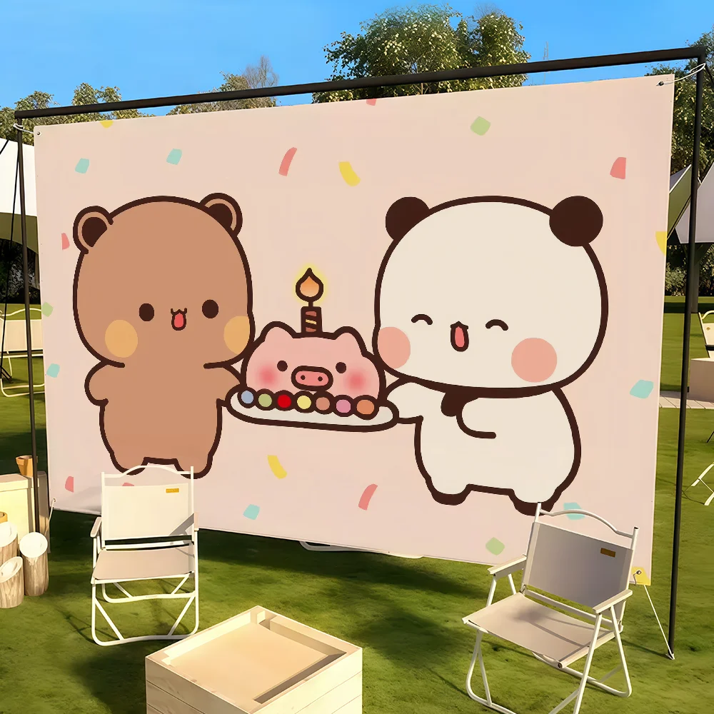 Dudu Bubu Happy Birthday Celebration Banner for Indoor & Outdoor Decor