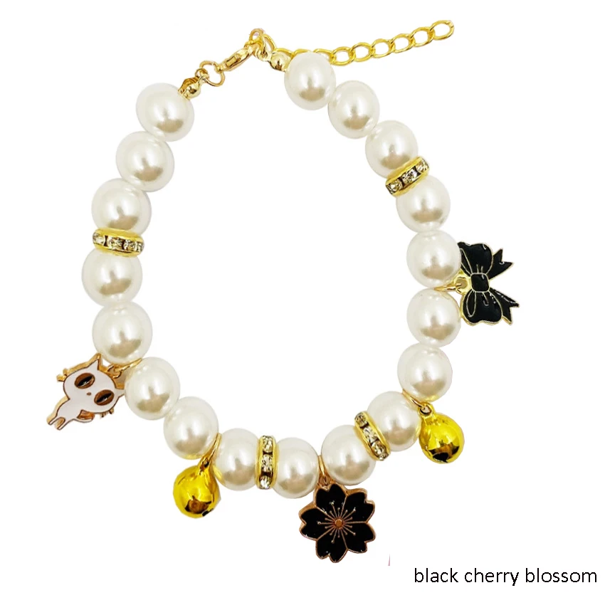 Title 1, Cat Necklace Imitation Pearl Kitten Puppy Teddy...