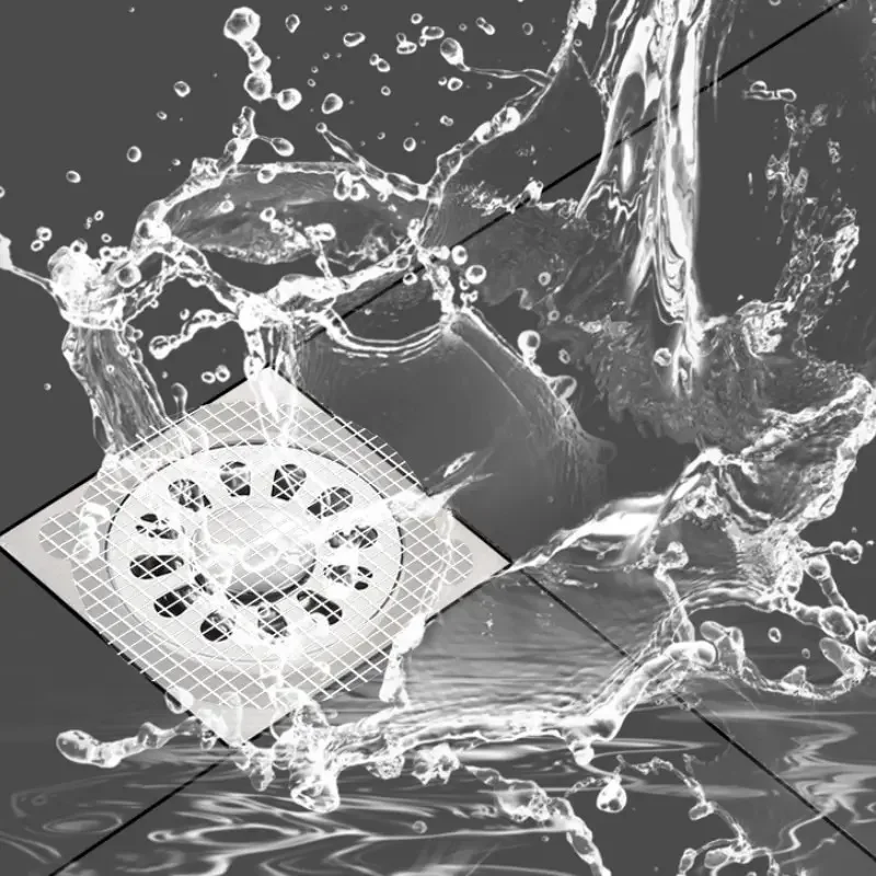 Disposable Floor Drain Stickers Shower Drain Mesh Stickers Self-Adhesive Bathroom Hair Anti-Blocking Filter Bathroom Floor Drain 6