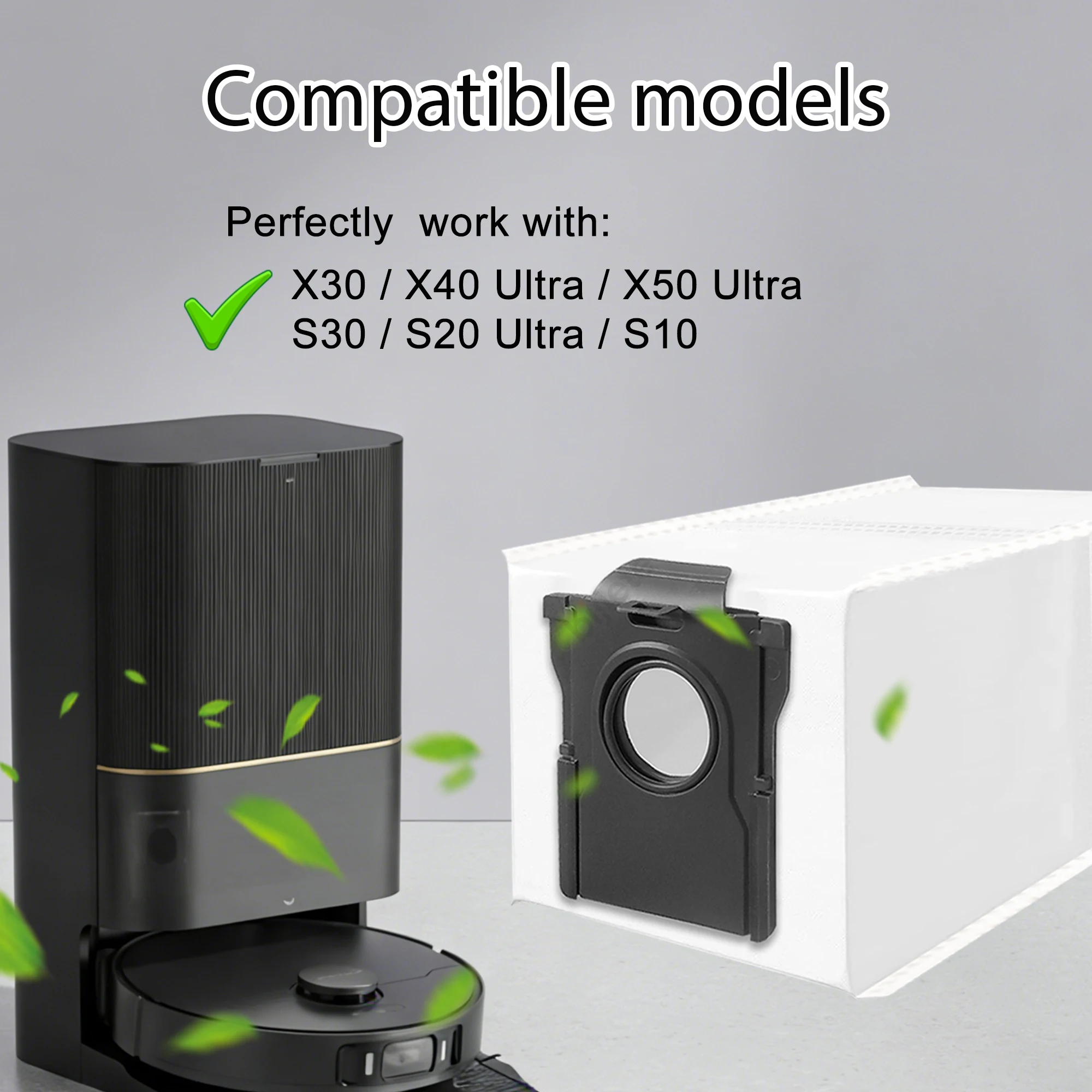 Sacchetti per la polvere per robot aspirapolvere Dreame X50 Ultra/X40 Ultra/X30 Ultra/L50 Ultra/L40 Ultra/L10s Ultra Gen 2/L10s Pro Ultra - immagine 5