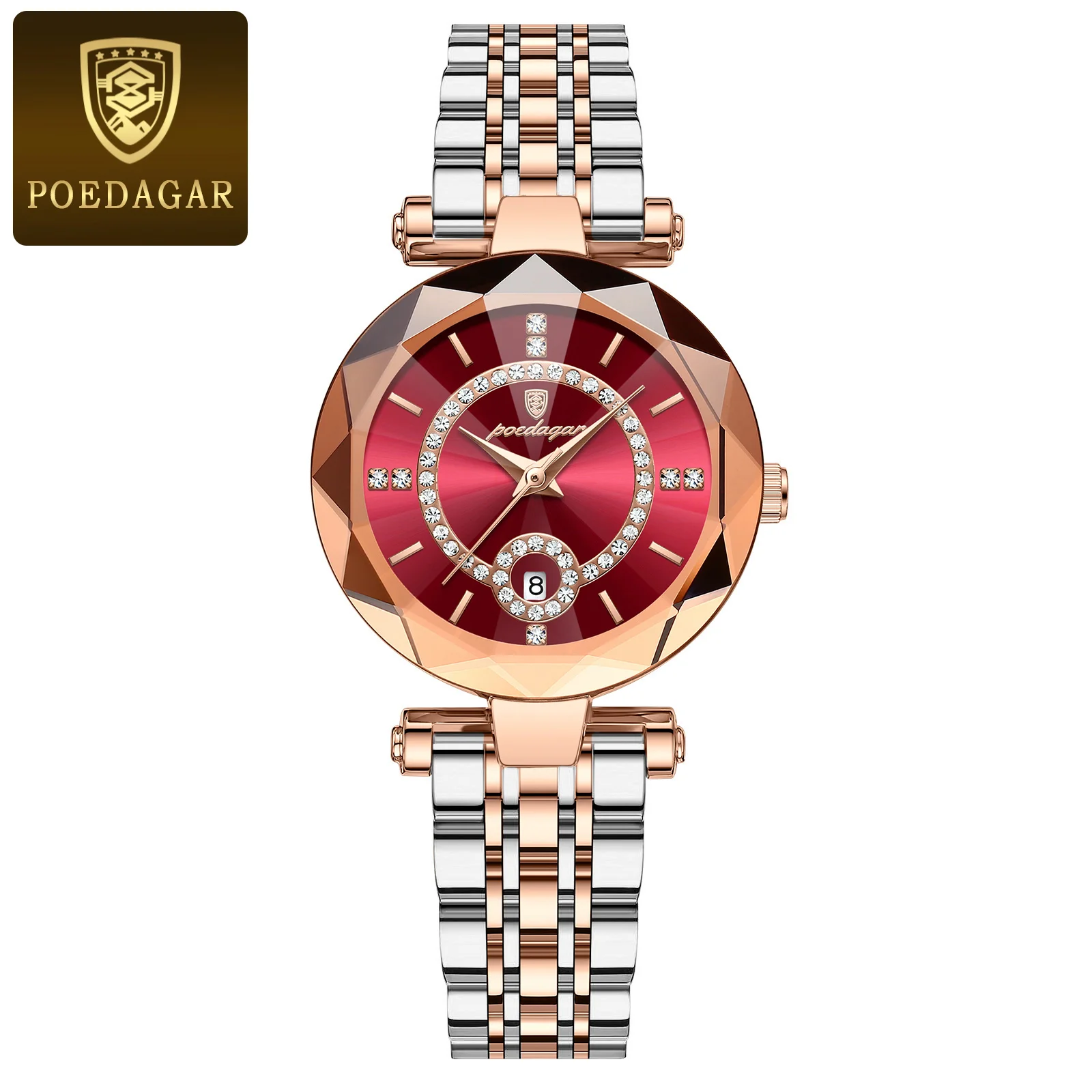 Women Bracelet Watch for Woman Diamond Ladies Quartz Watch Waterproof Date Stainless Steel Women Watches Gifts_voghion.com