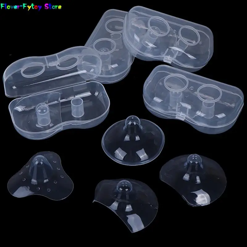 2pcs Silicone Nipple Protectors Feeding Mothers Nipple Protection Cover Breastfeeding Mother Milk Silicone nipple shields