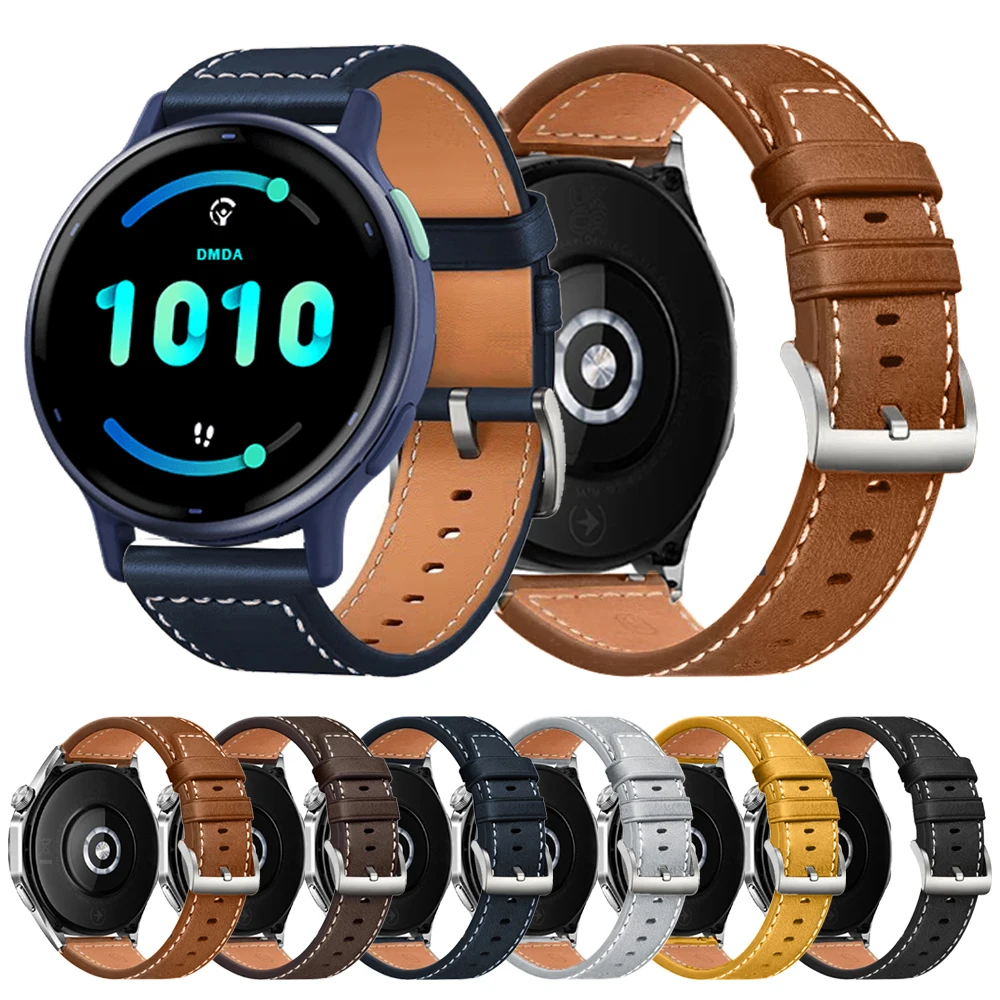 Premium Soft Leather Watch Strap - 20mm/22mm - Elegant Replacement Band