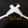 Personalized Wedding Wood Hanger , Groom Bride Wedding Shower Gift  Mr&Mrs Souvenir Gift, Customize Name Hanger 1