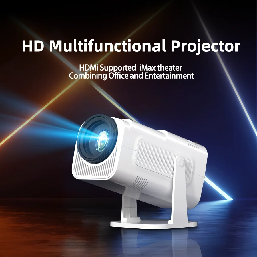 F110 Projector 4K Native HD 1080P Dual Wifi6 Cinema Portable Projetor Built-in Android System suitable for home/outdoor/office