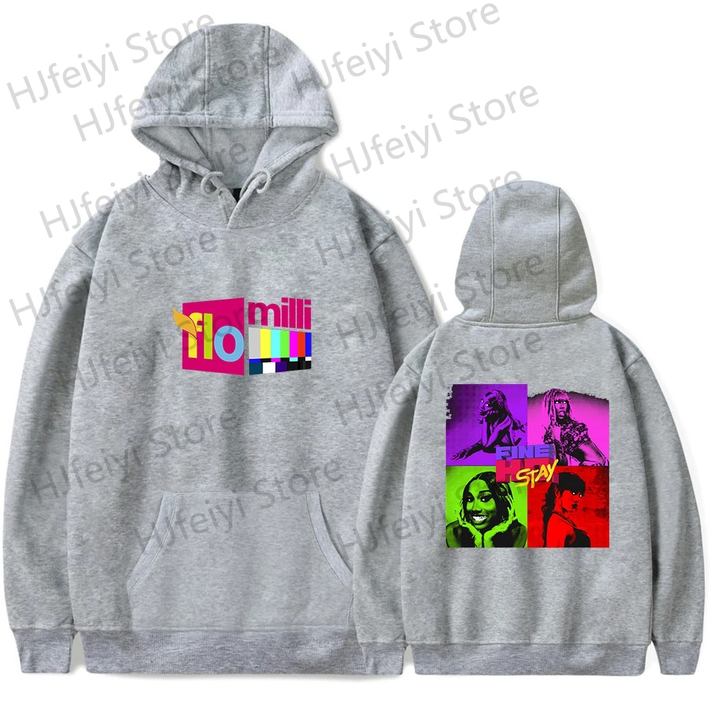thumbnail image 1 of Sudadera con capucha Flo Milli FINE HO STAY para hombre y mujer, unisex, informal, de manga larga, para cosplay, 1 of 5