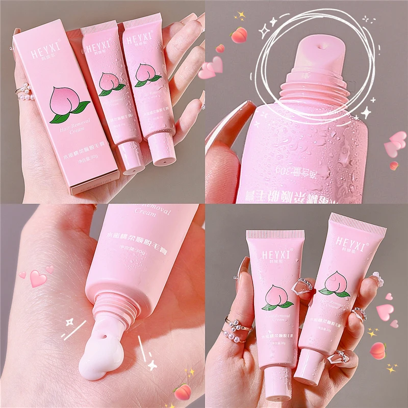 PeachHairRemovalCreamPainlessHairRemoverForLipsArmpitLegsAnd