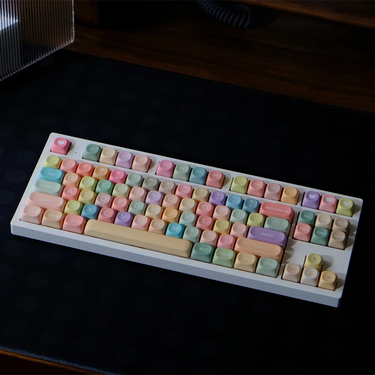 Moa Jelly Delights Keycaps Pbt Dye Sub Keycap Chaves Doces Coloridas 126 Teclas para Teclado Mecânico Fazendo