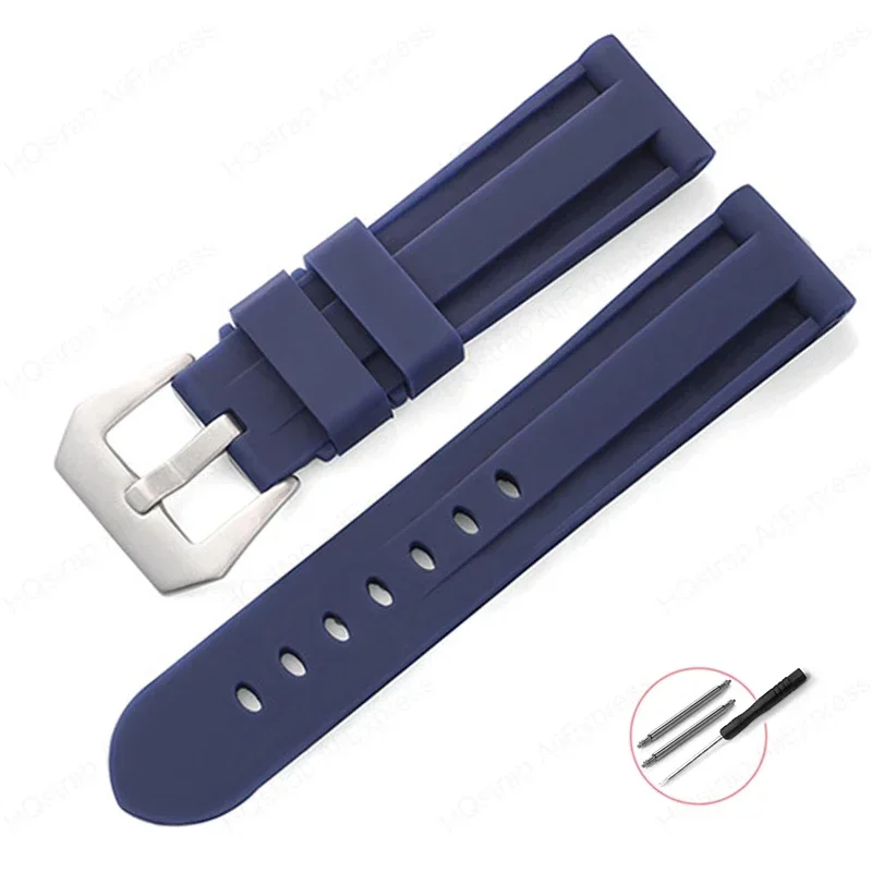 Men's Sport Silicone Rubber Watch Band – Universal Replacement Wristband Bracelet