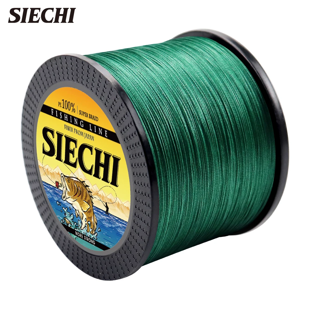 SIECHI X4 1000m 달리마 낚시 루트, 야페 라인, 메인 라인, 서브 라인, 강력한 장력, 내마모성 낚싯줄, 15LB-80LB