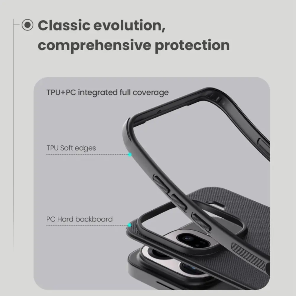 Nillkin Magnetic Shockproof Case with Super Frosted Shield and Four-Corner Airbag Protection