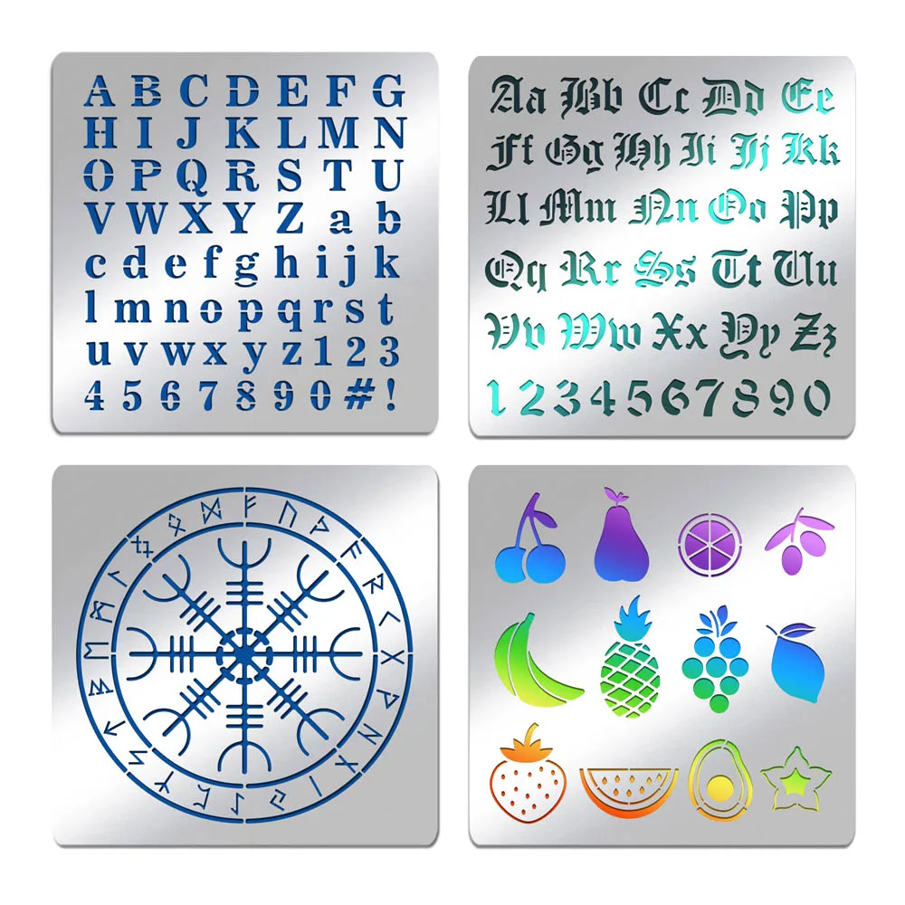 Metal Templates Letters Wood Burning Stencil Metal Templates