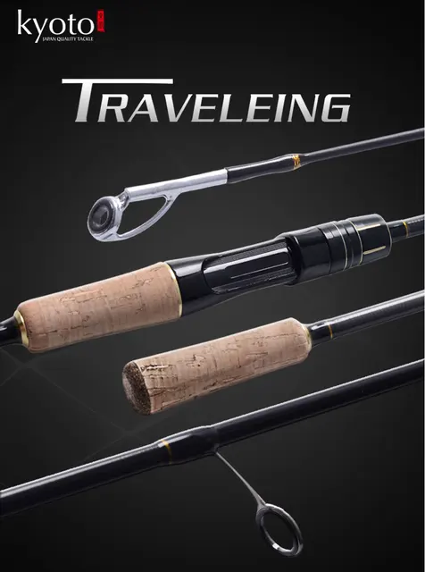 KYOTO TRAVELING Spinning Fishing Rod 4 Sections Travel Rods M/ML