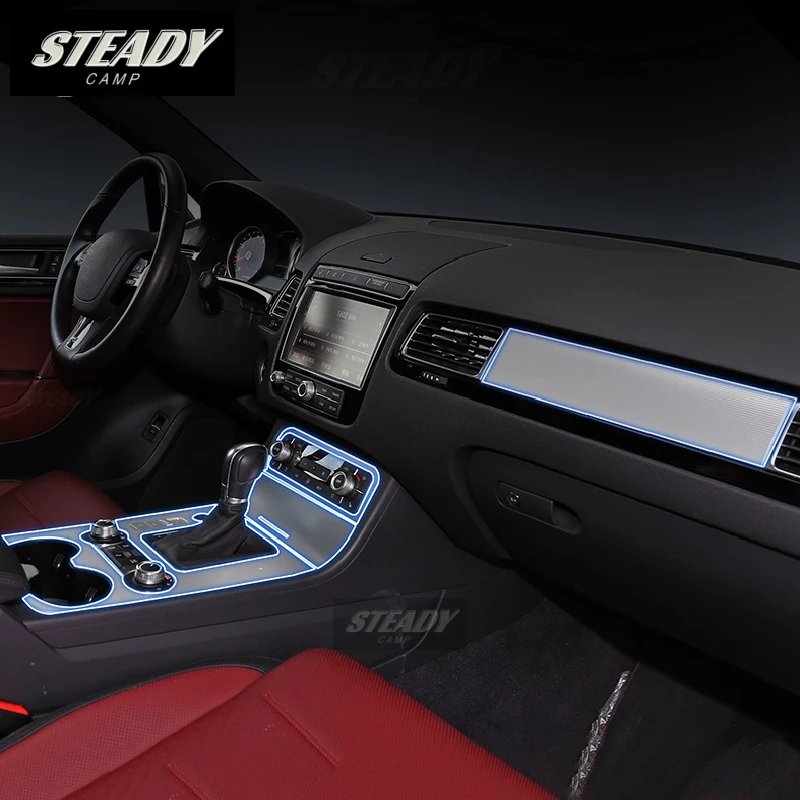 

For Volkswagen Touran 2011-2017 2018 Car Interior Center Console Transparent TPU Protective Film Anti-scratch Repair Accessories