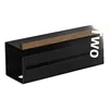 Walnut Wooden Paper Towel Holder Bathroom Toilet Paper Box No Drilling Handkerchief Face Wash Paper Holder Storage Rack 5