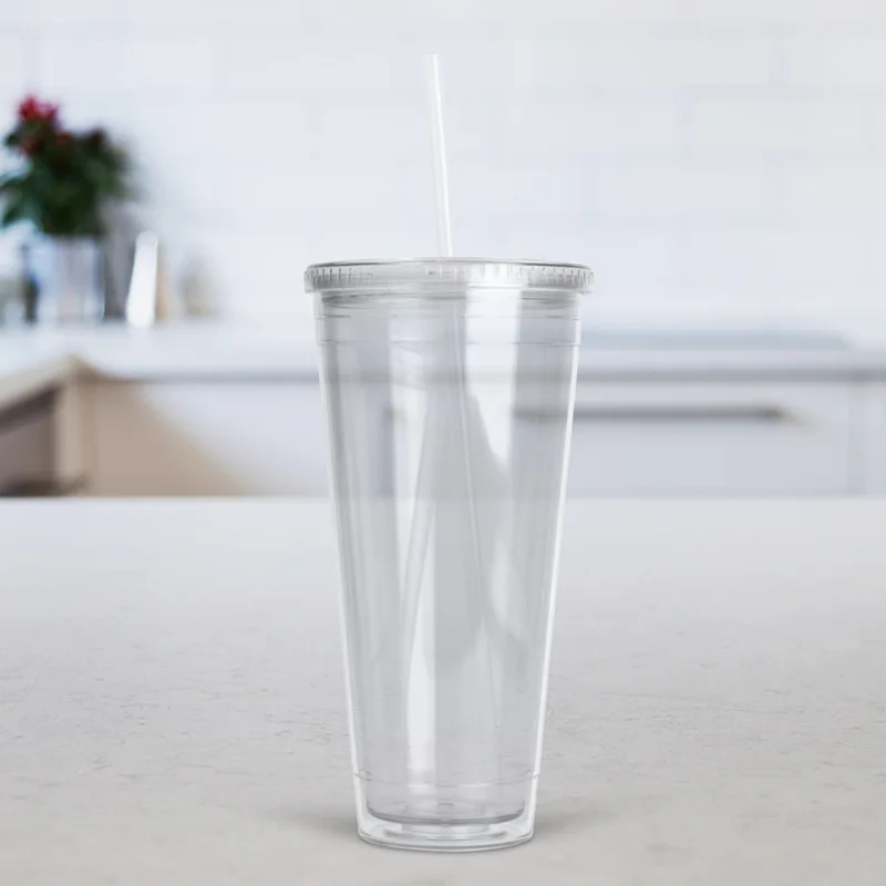 16oz Creative Acrylic Straight Tumbler Double Wall Cup – AllieSignature