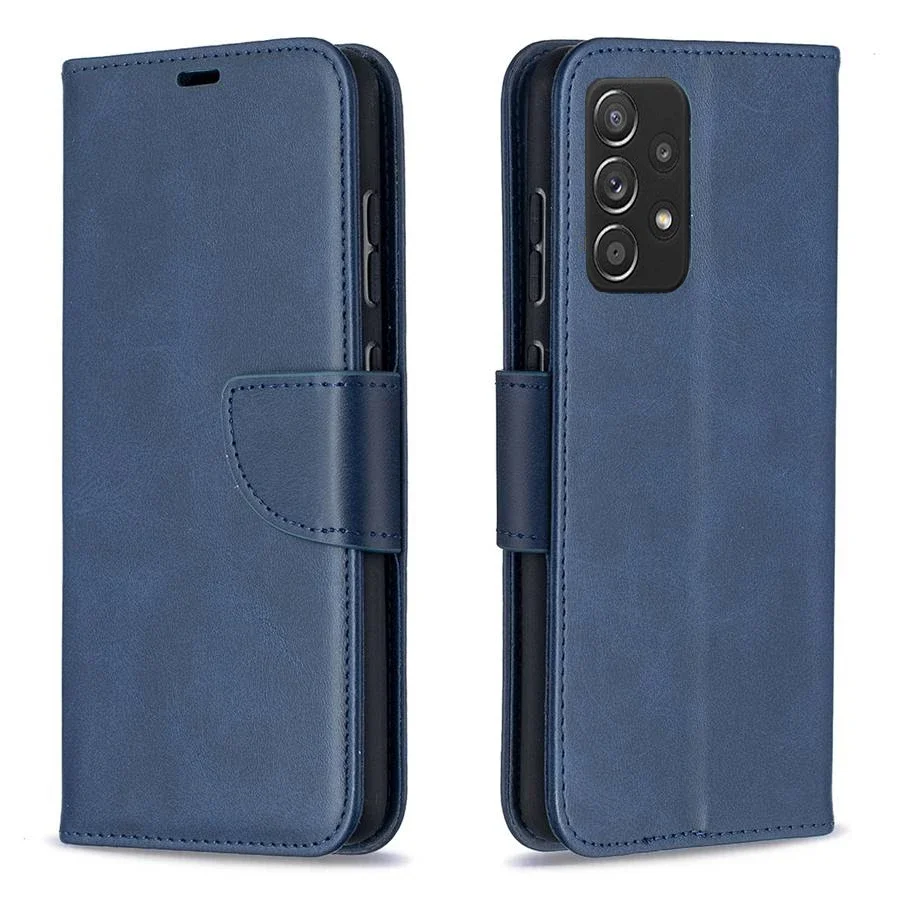 Luxurious Sheepskin Flip PU Leather Phone Case