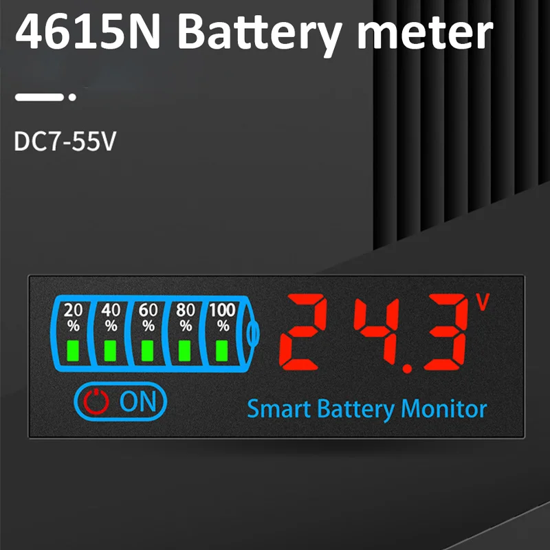 DC7-55V Smart Battery Level Indicator 4615N Li-ion Lipo Lithium Lead Acid Battery Level Tester LCD Module Capacity Voltage Meter 3