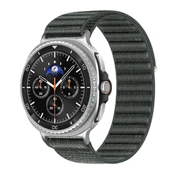 Nylon Loop Sport Strap - Durable Wristband Belt and Correa Bracelet for Watch8 classic 46mm (Charcoal)