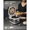 Rice Cooker Induction Heating, with Low Carb Rice Cooker Steamer 5.5 Cups Uncooked - Japanese Rice Cooker, 6