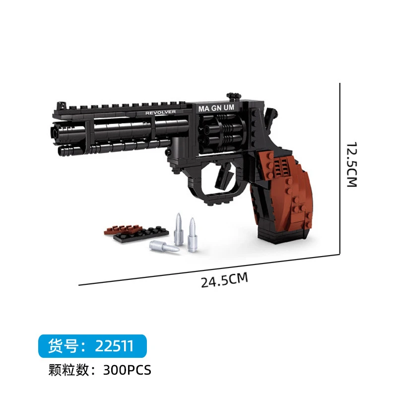 Technique Guns Kit Revolving Pistol Sets SWAT Military WW2 Weapons