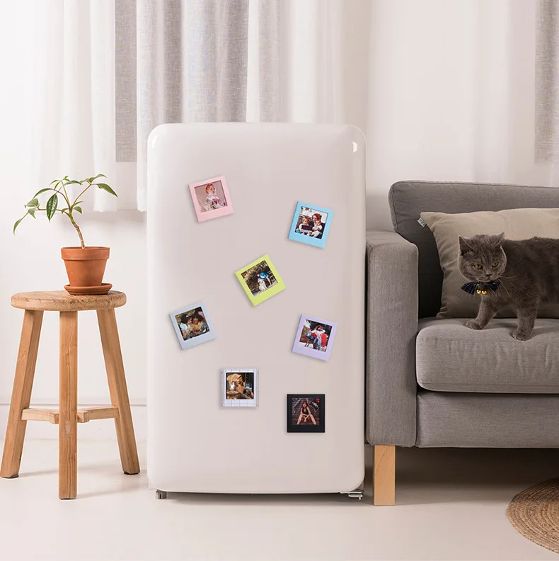 1/5Pcs 4 Inch Color Square Frames For Fujifilm Instax SQUARE SQ1 SQ6 SQ20 SQ40 Square Printer Film Papers Magnetic Photo Frames