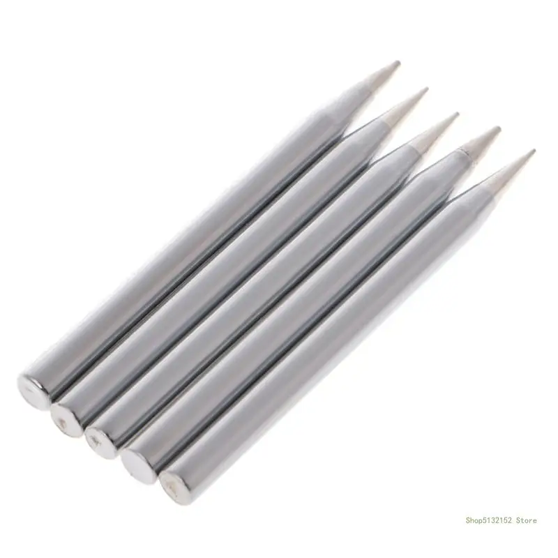 

QX2E 5 Pcs 60W Replacement Soldering Iron Tip Lead-Free Solder Tip