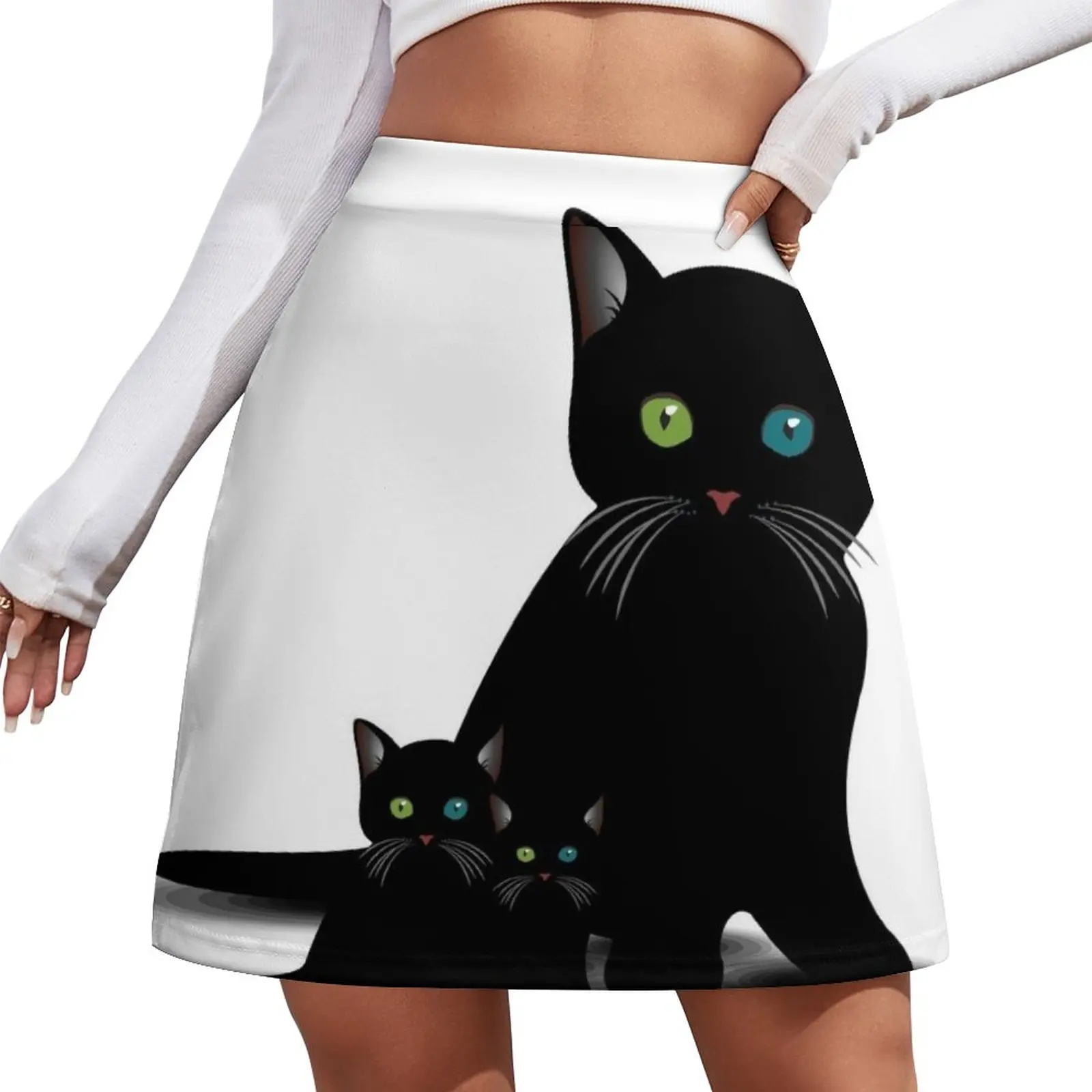 Cat Family Mini Skirt skirts for womens summer clothes women's clothing trend 2024