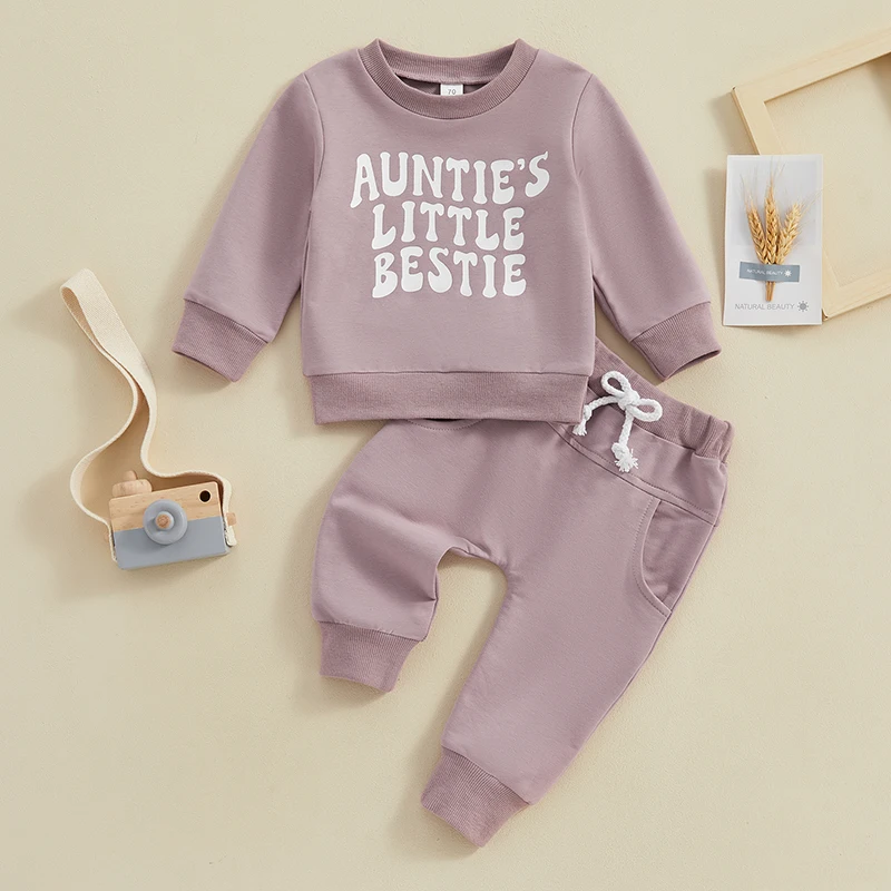 2023-12-05 Lioraitiin Peuter Baby Jongen Kleding Set Met Lange Mouwen Pullover Tops Joggingbroek Herfst Winteroutfits