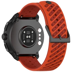Premium Silicone Sports Band - Versatile Replacement Strap - Width 22mm (Orange)