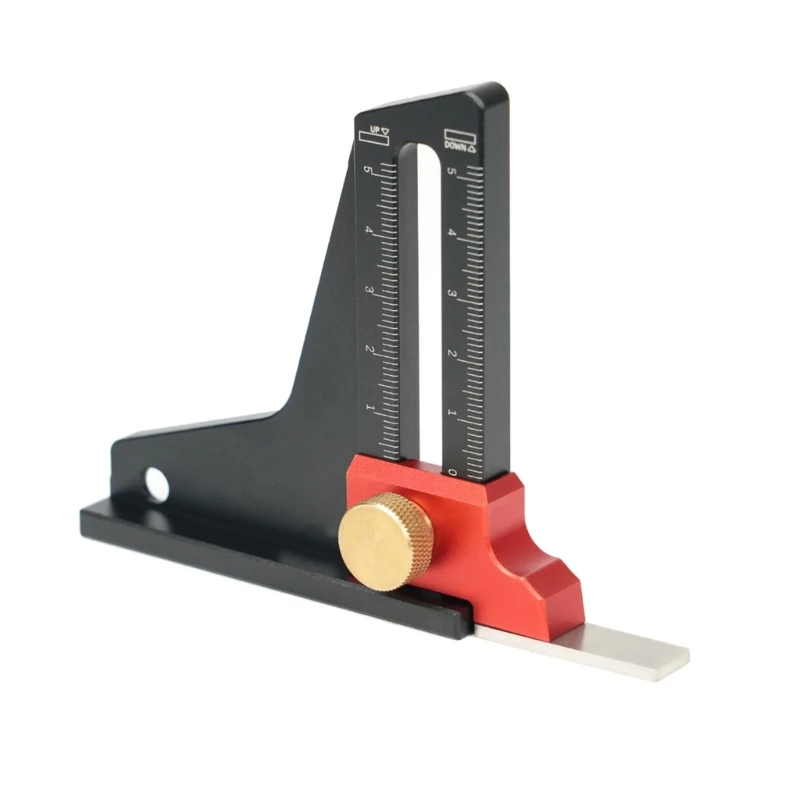 

Height Measuring Tool for Routers Table Corrosion resistant Height Measuring Tool with Double Scale for Woodworking Need