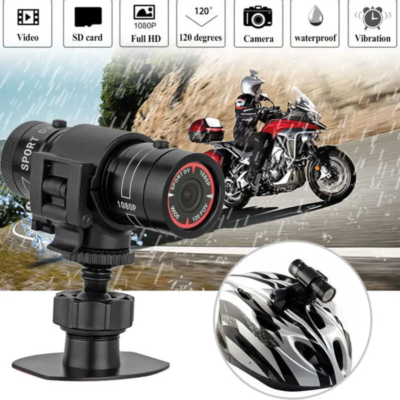 Bicycle Sports Camera Mountain Bike Motorcycle Helmet Action Riding Camera DV F9 Camcorder Full 1080p HD Car Video Recorder