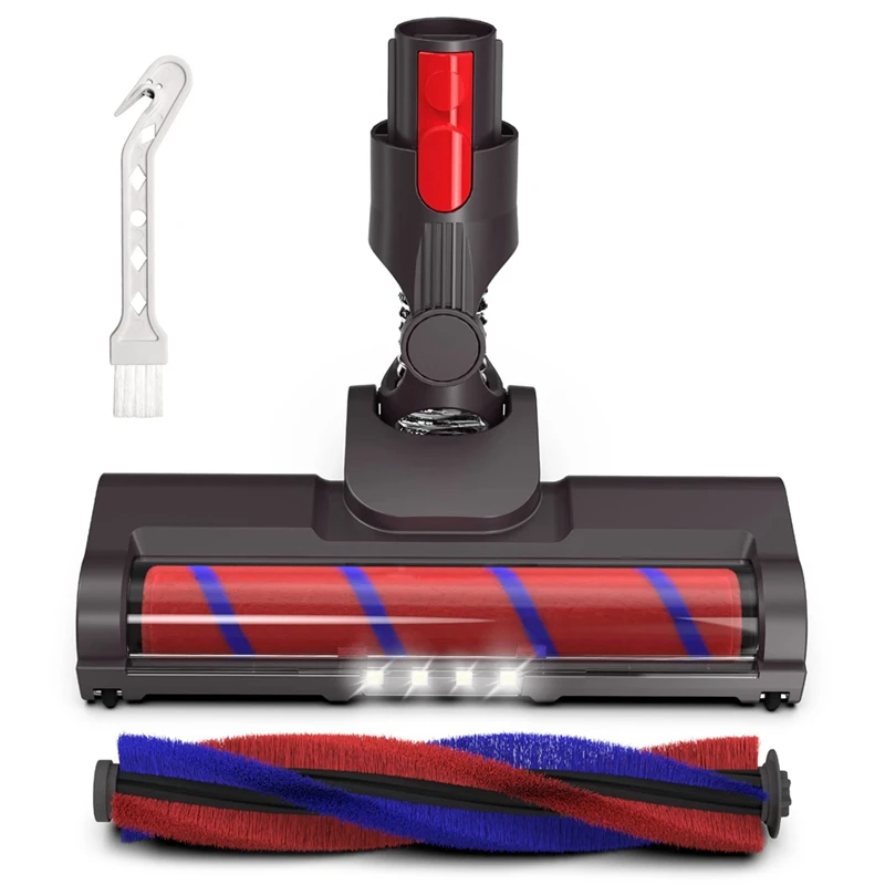 

Пылесос для Dyson V7 V8 V10 V11 V15 мягкий валик, прочная щетка для деревянного пола, искусственная подсветка и гибкая головка 180 °