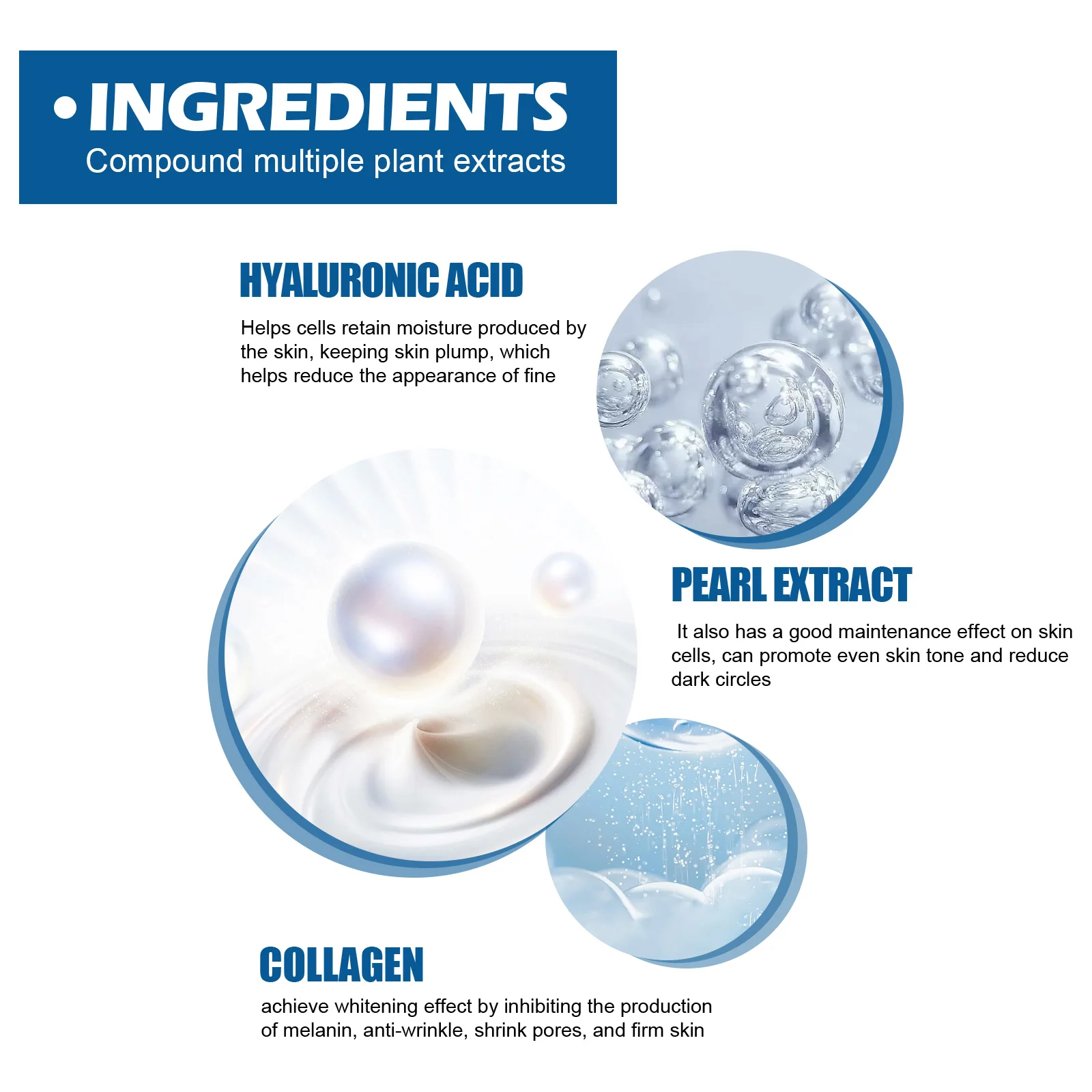 EELHOE Collagen Eye Mask Lightens Fine Lines and Dark Circles Hydrates, Moisturizes, Firms and Lifts Crystal Eye Masks 6