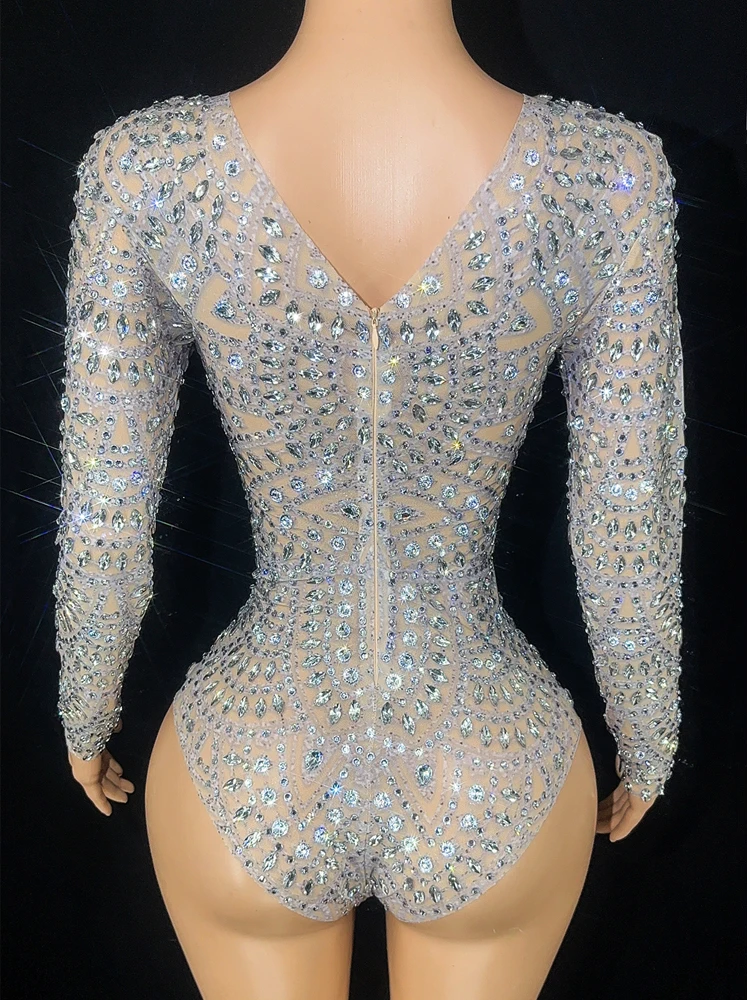 キラキラボディスーツ 光沢 ツルツル キラキラ セクシー ボディースーツ 2XL - メルカリ
