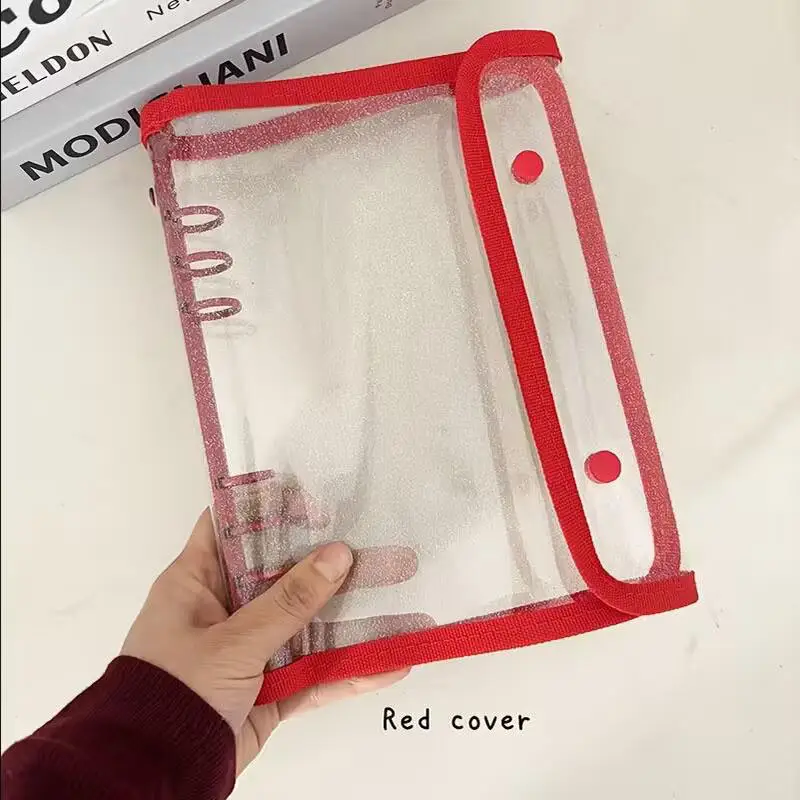 A5 바인더 더블 버클 커버, 10개 리필 슬리브 가방, DIY 루즈리프 사진 수집북, K팝 오거나이저 홀더
