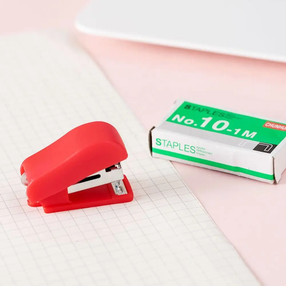 Mini Stapler Set Portable Paper Binding Tools Student Stationery